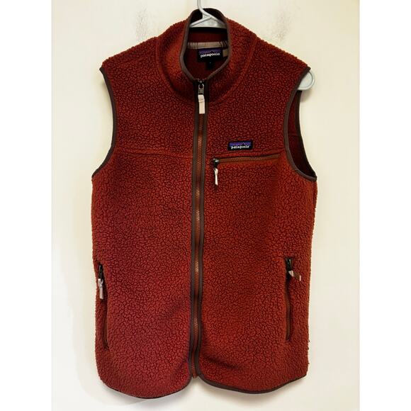 Patagonia Retro Pile Fleece Vest Size Large Roseship - Picture 3 of 6